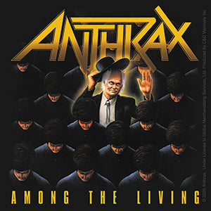 Anthrax Among the Living 4"x4" Sticker - 6 pc prepack