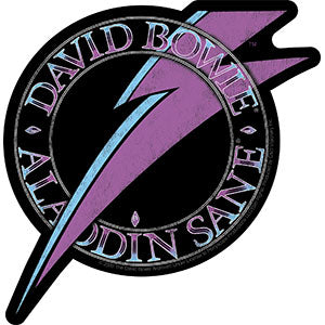 David Bowie Aladdin Bolt 5.25"x5.6" Sticker - 6 pc prepack