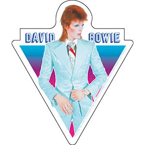 David Bowie Blue Suit 4.2"x5" Sticker - 6 pc prepack