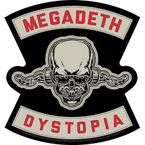 Megadeth Dystopia 4.25"x4.5" Sticker - 6 pc prepack