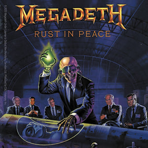 Megadeth Rust In Peace 4"x4" Sticker - 6 pc prepack