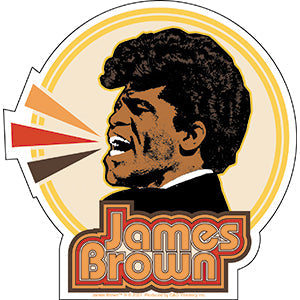 James Brown Circle 4.75"x4.8" Sticker - 6 pc prepack