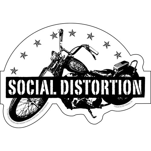 Social Distortion Moto Stars 5.5"x2.5" Sticker - 6 pc prepack