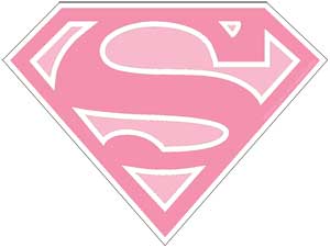 DC Comics Supergirl Logo 5"x3.75" Sticker - 6 pc prepack