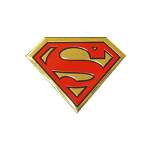 DC Comics Originals Superman Logo 2.375" Metal Sticker - 6 pc prepack