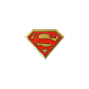 DC Comics Originals Superman Logo 1.5" Metal Sticker - 6 pc prepack