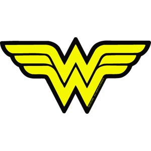 DC Comics Originals Wonder Woman Logo 6"x3" Sticker - 6 pc prepack