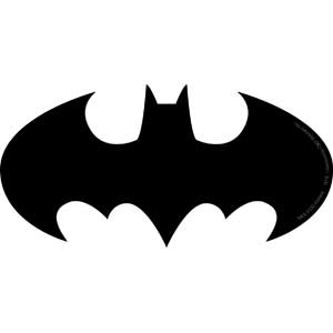 DC Comics Originals Batman Logo 5"x2.5" Sticker - 6 pc prepack