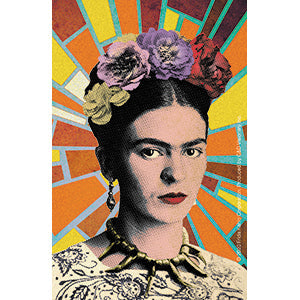 Frida Kahlo Mosaic Rays 3.25"x5" Sticker - 6 pc prepack