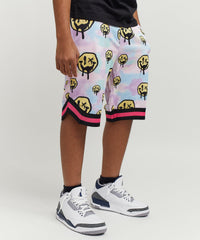 Thumbnail for Trippy Mesh Kids Shorts