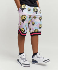 Thumbnail for Trippy Mesh Kids Shorts