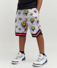 Thumbnail for Trippy Mesh Kids Shorts