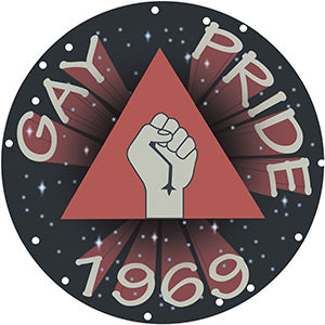 LGBTQ+ Gay Pride 1969 4" Round Sticker - 6 pc prepack