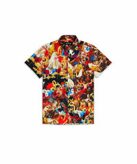 Thumbnail for King Of Kings Button Down Short Sleeve Shirt - Multicolor