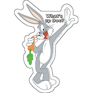 Looney Tunes Bugs Bunny Standing w/ Carrot 3.75"x5.4" Sticker - 6 pc prepack