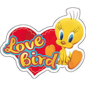 Looney Tunes Tweety Bird Love Bird 5.3"x4.4" Sticker - 6 pc prepack