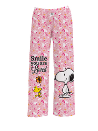 Thumbnail for BRIEF INSANITY Snoopy Smile You Are Loved Pajama Pants