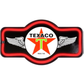 TEXACO BLACK - 17X9 MARQUEE LED ROPE SIGN - (2 PC PPK - $14.25 EACH)