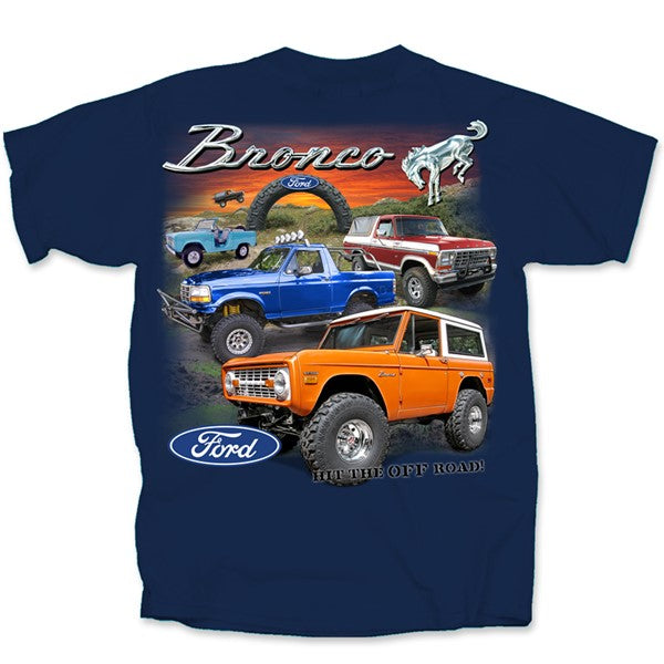 Ford 4 Broncos Hit the Off Road T-Shirt