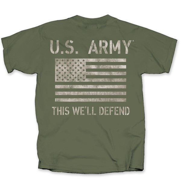 Military Army Tonal Flag T-Shirt