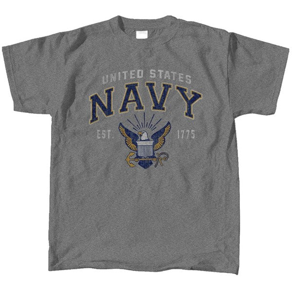 Navy Vintage Block Youth T-Shirt