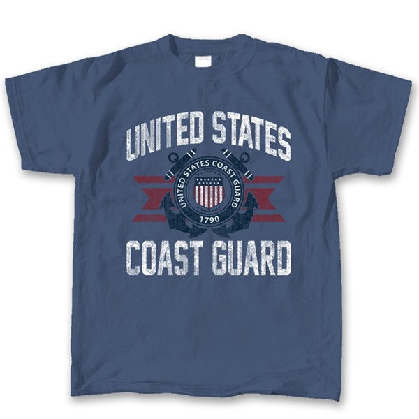 Military Vintage Coastguard Emblem T-Shirt