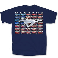 Thumbnail for Ford Mustang Car Flag Stacked W Pony T-Shirt