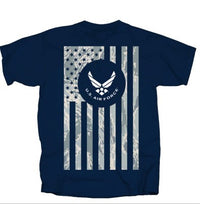Thumbnail for Military Air Force Camo Flag W/ Logo T-Shirt