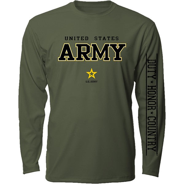 Army Block Long Sleeve L/S T-Shirt