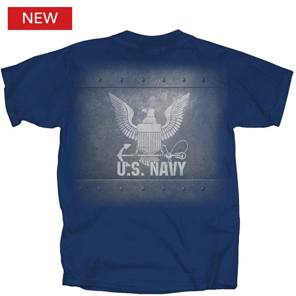 Military Navy Rivet Logo T-Shirt
