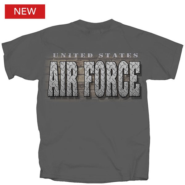 Military Air Force Diamond Plate Logo T-Shirt