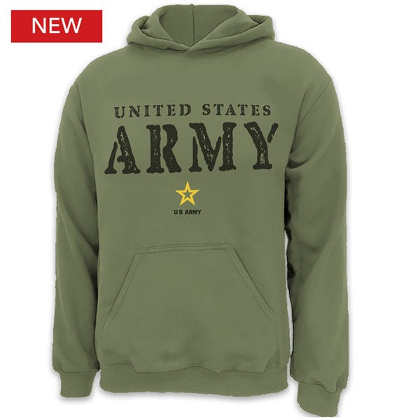 Military Army Stamp Logo Adult Hood
