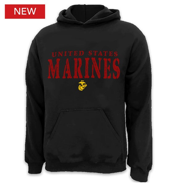 Marine Stamp Logo Adult Hood