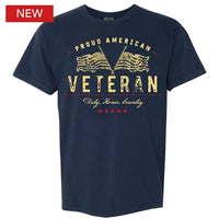 Thumbnail for Military Proud American Veteran T-Shirt