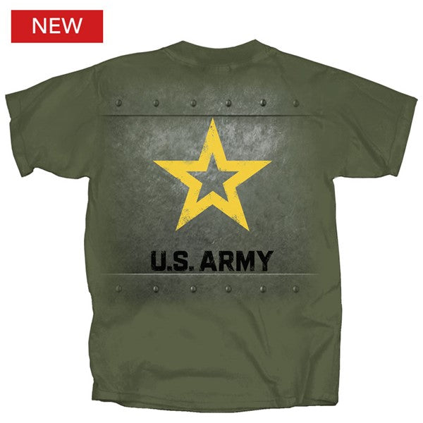 Military Army Rivet T-Shirt