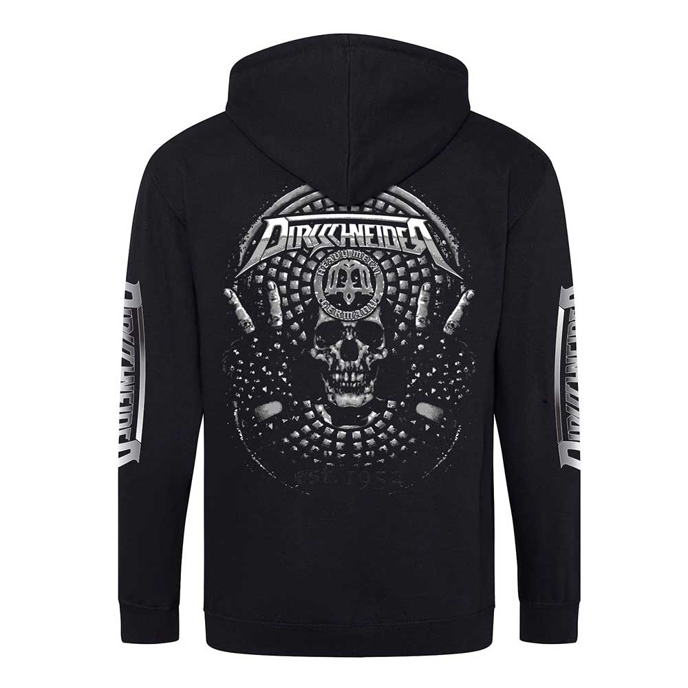 Dirkschneider Blue Face Victory Skull Zip Hoodie