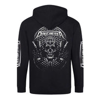 Thumbnail for Dirkschneider Blue Face Victory Skull Zip Hoodie