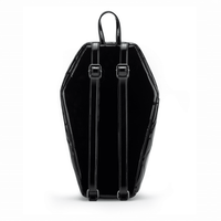 Thumbnail for Mina Bat Studded Coffin Backpack - Vinyl Black