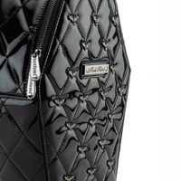 Thumbnail for Mina Bat Studded Coffin Backpack - Vinyl Black