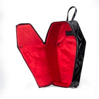Thumbnail for Mina Bat Studded Coffin Backpack - Vinyl Black