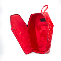 Thumbnail for Mina Bat Studded Coffin Backpack - Red Vinyl