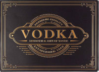 Thumbnail for 15.8X12 - VODKA SHAPED AND EMBOSSED METAL SIGN- (2 PC PREPACK - $9.00 EACH)