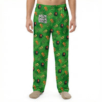 Thumbnail for Model wearing Willie Nelson Lounge Pants with all-over country rebel print against white background, cropped from waist to ankles.