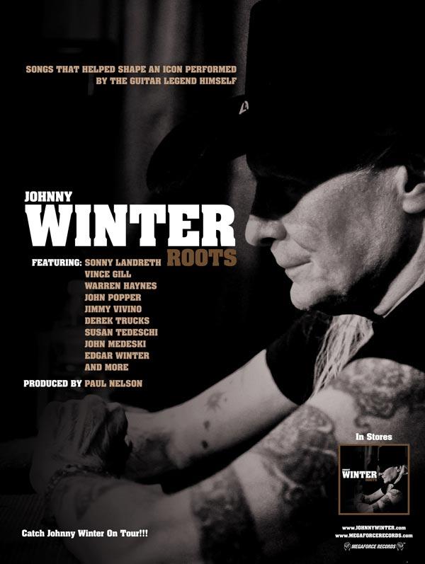Johnny Winter Roots 18x24in Poster
