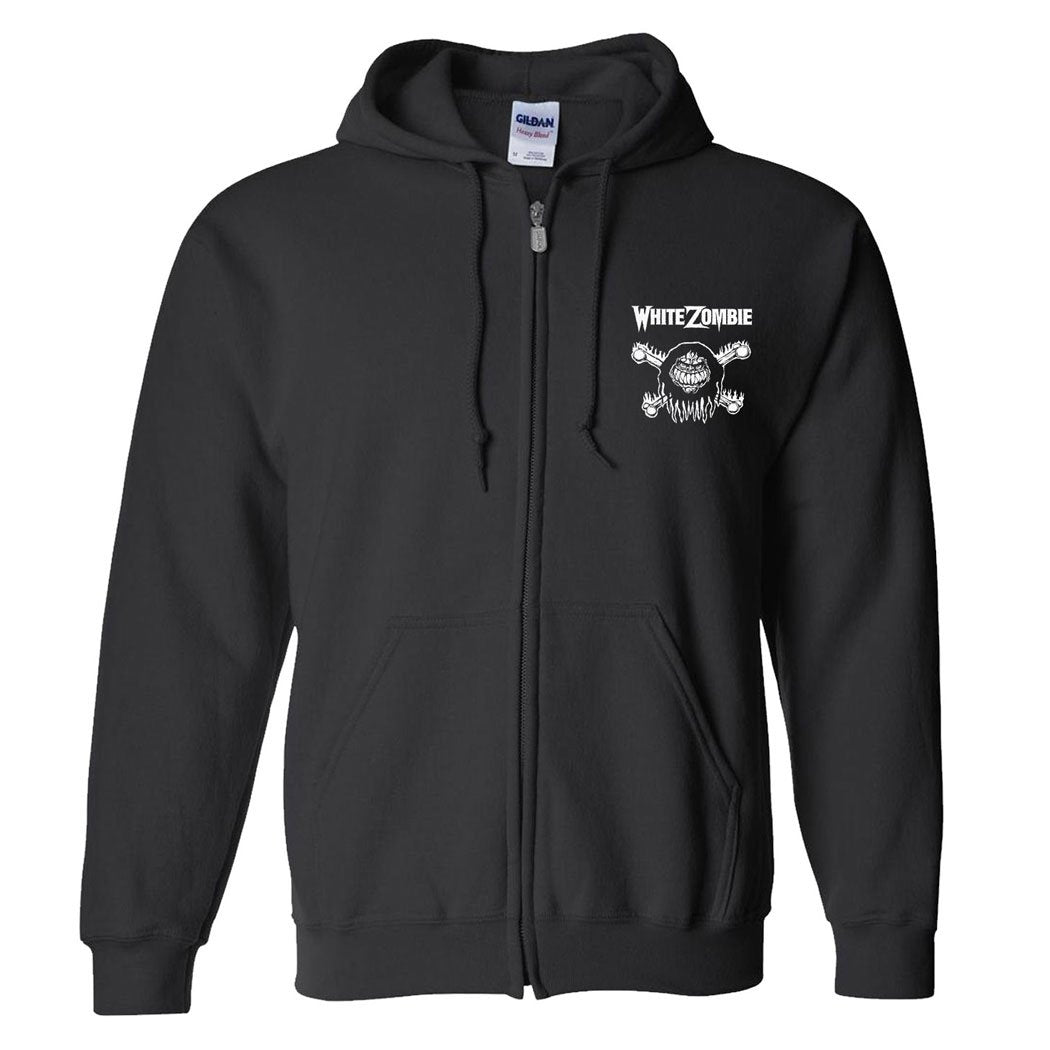 White Zombie F You Zip Hoodie