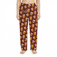 Thumbnail for Young female model wearing Old Fashioned Lounge Pants featuring cocktail print, cropped from waist to ankles, against a white background.